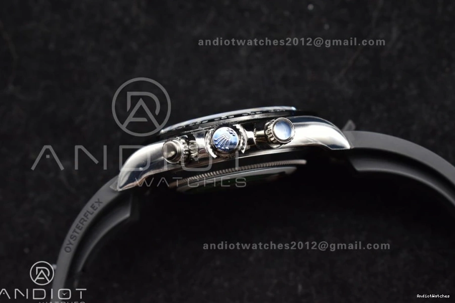 on 116519 Dial Oysterflex SA Rubber Strap BTF Best Edition Contemporary Diamonds Black 768 1:1 Daytona 0506